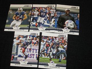 2012 Score Football Buffalo Bills Cards (5)   Chandler, Dareus 