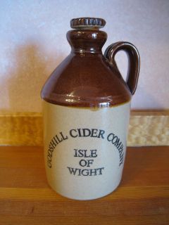 Godshill Cider Company Isle of Wight England Stoneware Jug Brown 