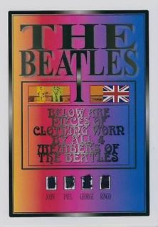 THE BEATLES including John Lennon personal worn clothes