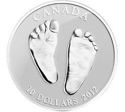 2012 BABY WELCOME TO THE WORLD 1/2 OUNCE .9999 PURE SILVER $10.00 
