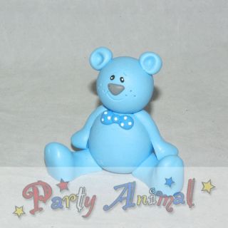 Cake Decorations Claydough *Pair Baby Booties BLUE* Cake Toppers 
