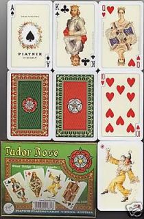 Tudor Rose playing cards 2 DECKS Piatnik NEW
