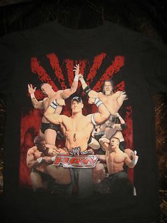WWE RAW T Shirt Kids Small WWF John Cena Triple H Randy Orton
