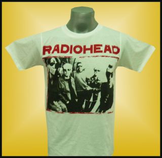 RadioHead Thom Yorke White T Shirt Size S,M, L