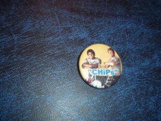 1970s CHIPS NBC Television Show Mini Button Ponch & Jon B
