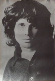 The Doors Jim Morrison B/W Close Up Poster Vintage
