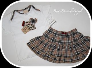 HAUTE BABY Boutique Adorable NOVA Skirt Top Outfit Baby Girl Size 12 
