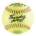 Dudley Thunder Heat 12 Yellow Leather 44/375 Softball   (One Dozen)