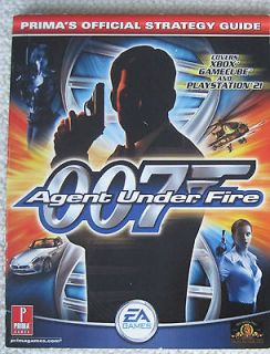 James Bond 007 Agent Under Fire Strategy Guide Prima GameCube PS2 Xbox