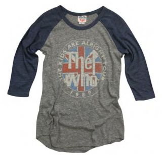 New Junk Food The Who Kids Are Alright Juniors All American Raglan 
