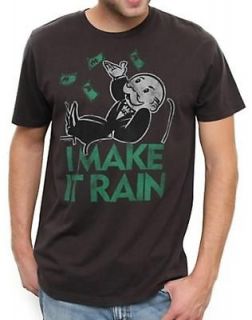 New Licensed Junk Food Monopoly I Make It Rain Vintage Tee T Shirt S 