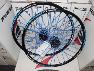 NEW 2013 SPINERGY XYCLONE Disc 29ER Lefty Blue PBO Spokes Wheel Set 