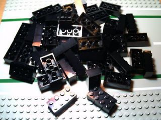 Quantity 1000 New Lego Black Blocks Bricks 2 x 4 x 1 Case Fresh 