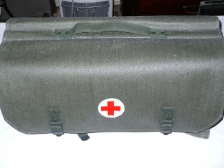 Vintage UNUSED Authentic Swiss Military Bicycle Bag*RED CROSS*Swiss 