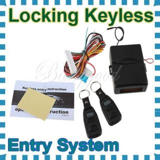 Universal Car Kit Remote Control Central Door Lock Locking Keyless 