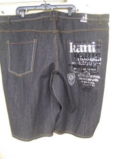 new karl kani unique black raw rinse demin jean shorts
