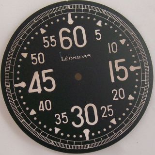 leonidas big stop watch dial 55 mm n o s