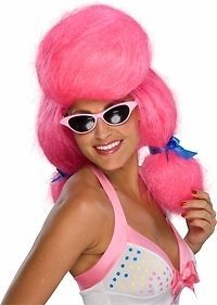 Giant Pink Katy Perry Wig Halloween Holiday Costume Accessory