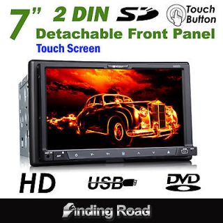  Touchscreen one Din Anti shock Car CD/DVD Player FM/AM BT USA Warranty