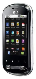 LG Optimus Me P350   Black silver Unlocked Smartphone