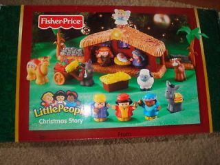 Fisher Price Little People Touch & Feel Nativity SET manger Jesus 