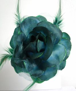 fabric rose flower hair accessory clip corsage 6 colors more