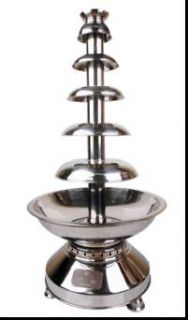 Stainless Steel Commercial Chocolate Fondue Fountain Fashion 4 tiers 