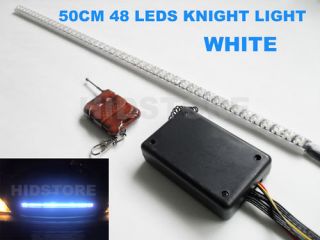 50cm white knight rider light car scanner light 12V Led Strip Day time 