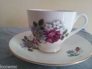 elizabethan tea cup and saucer by taylor and kent fine