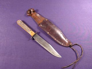 Vintage Solingen Germany Bowie Spear Point Knife with Sheath