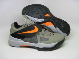   NIKE Zoom KD IV RG Green/TTL ORNG BLCK WLF GRY 473679 302 Kevin Durant