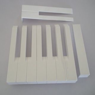 piano keytops w fronts for replacing worn key tops expedited
