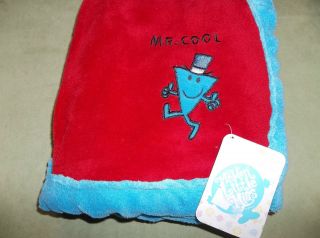 Fleece Baby Blanket Mr. Cool Bright Red Soft 30 x 40 New