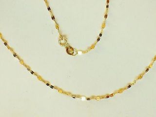 Newly listed 10k solid yellow gold sparkly 24 lightweight Italian 