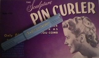 Sculpture Pin Curler Refill for making vintage 1940s 1950s pin curl 
