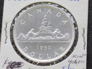 1952 canada bu silver dollar georgivs vi canadian c3202l time