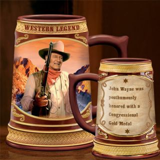 Western Legend John Wayne CHEERS TO A LEGEND STEIN MUG NEW IN PACK