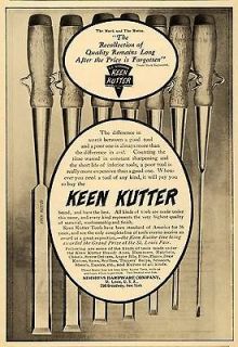 1905 Vintage Ad Keen Kutter Chisel Antique Tool Simmons   ORIGINAL 