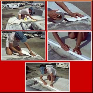 White Eternabond Mobile Home RV Rubber Roof Repair 8 x 10 Free 