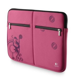 Logitech 15.6 inch Notebook Sleeve  Pink   Laptop, Netbook, Carry Case 