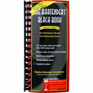 The Bartenders Black Book by Stephen Kittredge Cunningham 2008 