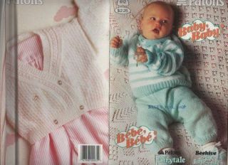 knitting pattern book by patons 612 baby baby infant cardigan