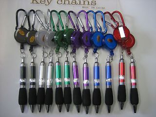 lot of 12 retractable reel belt clip pen key chain  9 99 