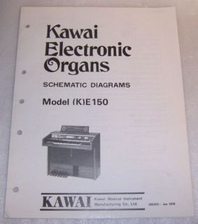 kawai model k e150 schematics manual from canada 