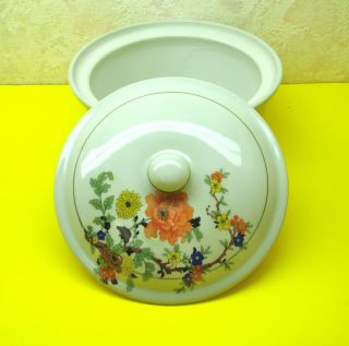 Vintage Fraunfelter China Royal Rochester Ohio HP Covered Casserole 