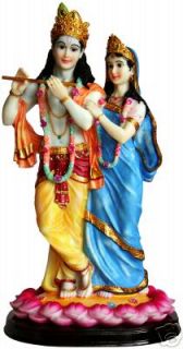 radha krishna india hindu statue god goddess murti k45 time