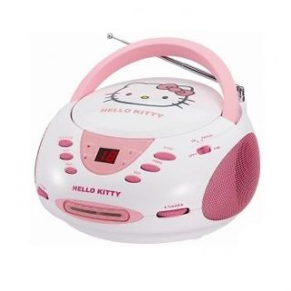 HELLO KITTY KIDS GIRLS iPOD iPHONE  CD PLAYER AM/FM RADIO AUX IN 