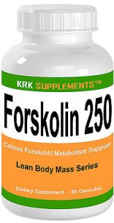   Forskolin Coleus Forskholii Root 250mg 90 capsules KRK SUPPLEMENTS