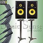 KRK Rokit RP10 3 3 Way 10 Studio Monitor Mogami Cables Stands RP 103 