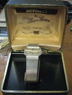 vintage lucien piccard duponte watch w case 